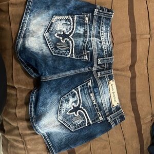 Beautiful rock revival jeans shorts